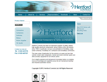 Tablet Screenshot of hertfordcontrols.co.uk
